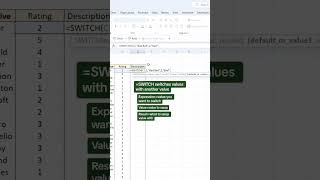 SWITCH() values with this function.Shop courses, #excel #exceltips #exceltricks #spreadsheets