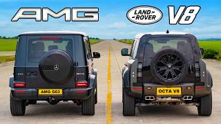 AMG G63 vs V8 ディフェンダー オクタ：ドラッグレース