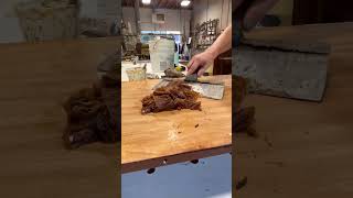 Stripping a table top #refinish #refinishedfurniture #furniture #restoration #stripping