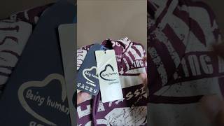 Unboxing Of Being Human Men Violet Printed Hooded Sweatshirt!