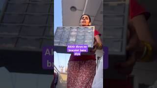 Aakhir divya ne bracelet bana hi diya / How to make a bracelet easy? / Ghamu saran #shorts #diy