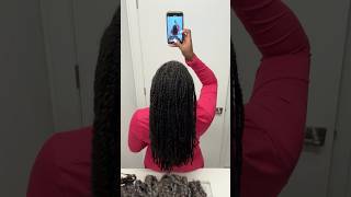 ミニツイストで髪がお尻まで伸びました | #minitwists #naturalhair #minitwist #protectivestyles