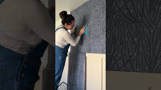 Peel-and-stick wallpaper vs paste the wall! #bedroomdesign #miltonandking #diywallpaper