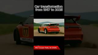1967 Mini Cooper Rally Car Reimagined for 2025 with AI! Car transformation #CarsAndAI #minicooper