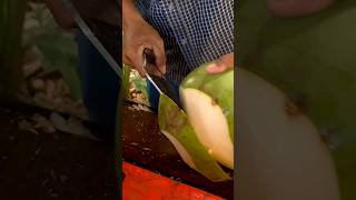 Coconut cutting skills! Fresh young coconut juice #asmr #cuttingskills #fruitcutting #viral #shorts