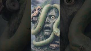 Ancient Stone Face in a Haunted Jungle | Mysterious Cursed Relic in the Deep Forest