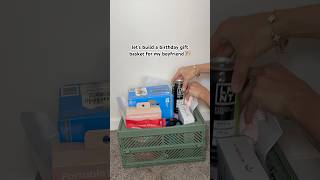 Birthday gift basket idea for him #birthdaygift #boyfriendgift #husbandgift