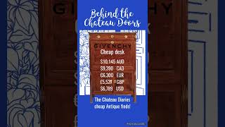 Chateau Diaries | Stephanie Jarvis | Buys cheap Givenchy desk #fact #chateau #thechateaudiaries