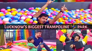 Lucknow's biggest trampoline 🤸‍♀️ park || kangaroo trampoline fun park lucknow