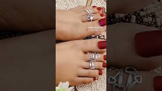 Silver Toe Rings Combo.DM to Order.#jewelryforher #tribalstyle #bridaljewellery #ethnicjewelry