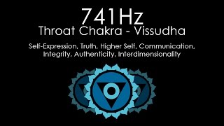 'Authenticity & Self-Expression' 741Hz | Pure Solfeggio Frequency | Throat Chakra | 1 Hour