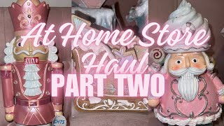 At Home Store PINKMAS Decor Haul part 2 2023 🎀🎄🎅 | Girly Pink Christmas Haul