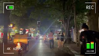 Night Walk Under Streetlights – Peace in Every Step 🌃🚶‍♀️