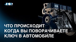 Что происходит при повороте ключа зажигания в автомобиле? ДВС (Автомобиль Часть 1)