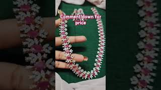 Diamond replica necklace that doesn't break your budget #kasvi #ethnicjewelry #southindianjewellery