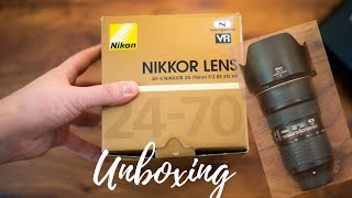 Unboxing the Nikon 24 70mm and my impressions
