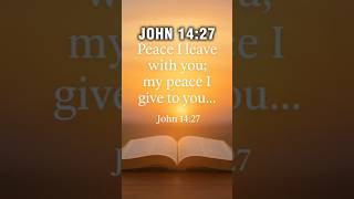 Today's Word: Peace I Leave With You John:1427@TodaysWordJRV #holywords #dailyreflection #viral
