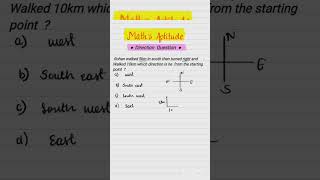 Direction problem | Maths Aptitude |#time #maths #timemanagement #work #education #timestretch