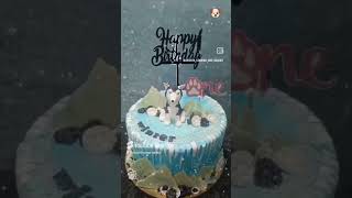 husky dog theme cake #dogthemecake#viralshorts#newshorts#akshitacooking&bakery