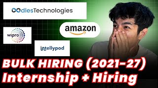 HCL, AMAZON, Oodles BulkHiring | Biggest OFF Campus Drive For 2021-2027 Batch | Fresher Jobs