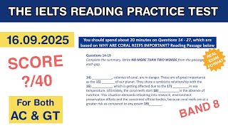 The IELTS Reading Practice Test 2025 With Answers 16.09.2025 - Test #7