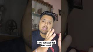 New Bank Jobs for Freshers!! #freshersrecruitment #bankjobs