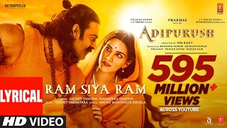 Ram Siya Ram (Hindi) Adipurush | Prabhas | Sachet-Parampara, Manoj Muntashir S | Om Raut | Bhushan K