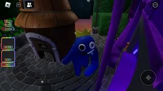 Purple plays 123 what if I become blue? Rainbow friends chapter1 gameplay