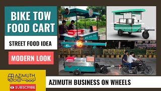 NEW FOOD CART. BIKE TOW food cart for you. Large workspace, more kitchen equipment. Park tow serve!