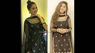 Pakistani actresses in same outfit | Sajal, Hania, Mehwish, Sarah, Mahira, Ayeza, Hira, Zara