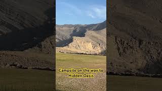 Campsite on the way to the Hidden Oasis #hiddenoasis #camping #nature