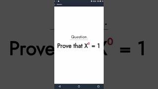 Prove that X⁰ = 1 in 5 seconds math tricks. Prove mathematical statement X power 0 = 1 #easylearn