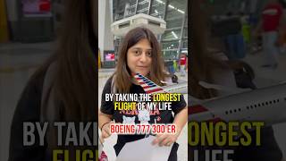 Longest flight journey for me India to USA . Airline Review #americanairlines #travel #shorts