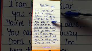 Your idol lyrics #kpopdemonhunters #youridol #lyrics #viral #trendingshorts #sajaboys