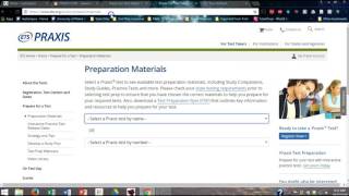 Finding Praxis Study Guides on ETS