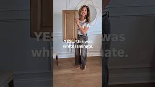 I Turned White Laminate Into Wood — No Stripping!