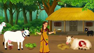 दयालु गाय और लालची औरत | dayalu gaay lalchi aurat | Cartoon Story | Hindi Kahani | acha acha kahani