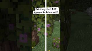 Painting the FLOWERING AZALEAS in Minecraft!
