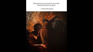 The Weight of Memories…🍂 #quotes #philosophy #memories #wisdom #murakami #art #shorts