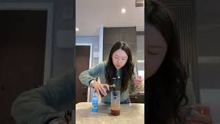 Day 1 of spicing up my morning coffee #shorts #coffeerecipe #proteincoffee #dailycoffee #viralcoffee