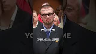 Judge Lets Him Suggest his own Punishment #crime #justice #news #fypシ #foryou #shorts