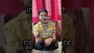 5 most important things you need for threading #practice #studentdiaries# #nykaa#beautyclass #