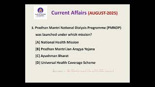 CURRENT Affairs-AUGUST 2025 #upscexam #currentaffairs #todaynews #news  #currentaffairsforupsc