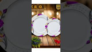 Zircon Dinner set #music #song #foryou #viral #like #moonmelamine #crockery_wholesale_market #google