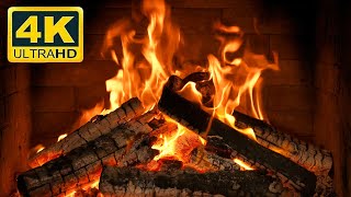 🔥 Cozy Evening Fireplace: Relaxing Crackling Fire Sounds for a Peaceful Night (Fireplace 4K) NO ADS