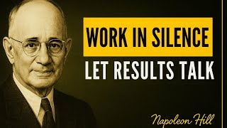 Work in Silence – Let Your Success Make All the No - Napoleon Hill