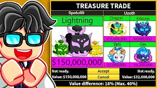 Trading New LIGHTNING FRUIT For 24 Hours In Blox Fruits Roblox!
