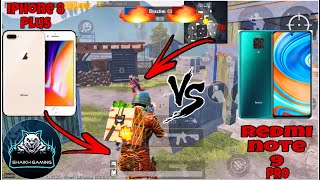 Redmi note 9 Pro vs iPhone 8 Plus | COMPARISON WITH PRO PLAYER | M416 | Shaikh Gaming