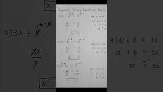 How to solve Algebra equations easily? @informativelyequipped #maths#algebratrick #algebra #shorts