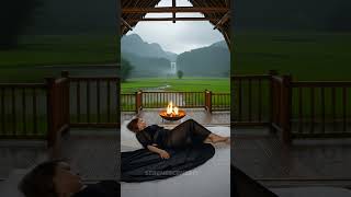 the beauty behind the warmth 🌿🌨 #nature #village #asmr #naturesounds #shortvideo